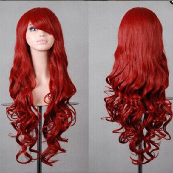 Other - Lady Long Curly Wigs Fashion Cosplay Costume Hair Anime